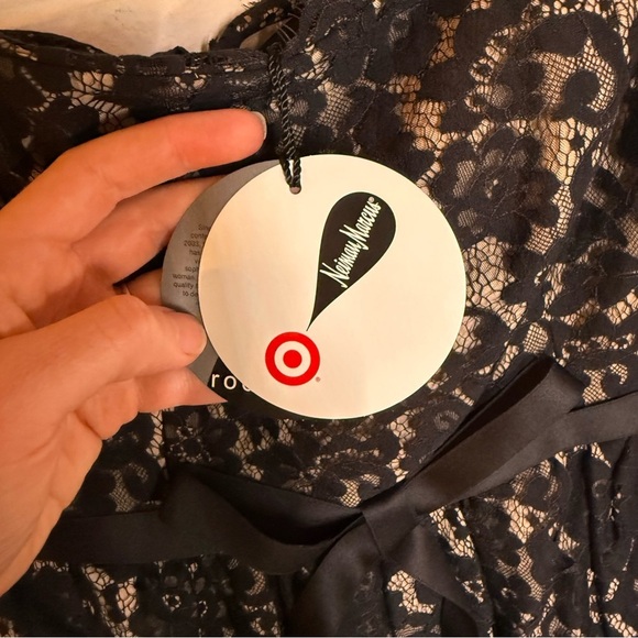 Robert Rodriguez Black and Tan Strapless Lace Floral Dress, Women’s Size 8 - Picture 8 of 9